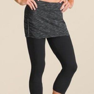 Athleta Elation 2-in-1 Leggings with Skirt in Gray